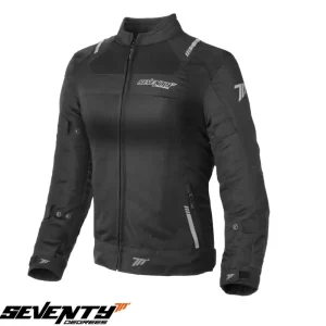 Geaca (jacheta) femei pentru scuter – motocicleta Racing vara Seventy model SD-JR54 culoare: negru Negru XXL (63/64cm) Reducere extra