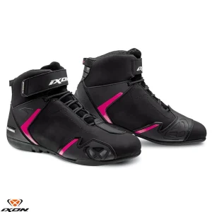 Ghete pentru scuter – motocicleta Roadster femei All Season Ixon model Gambler WP LS culoare: negru/fuchsia (roz) (100% waterproof) 39 Livrare expres