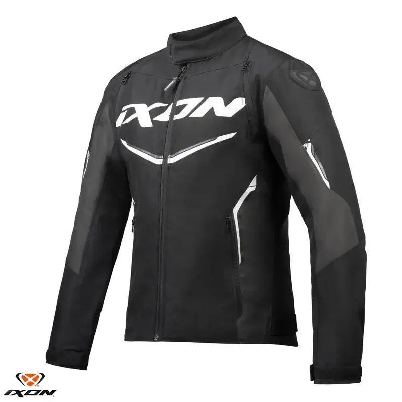 Preț promoțional Geaca (jacheta) barbati pentru scuter – motocicleta Racing/Roadster Ixon vara model Cordolo MS culoare: negru/antracit/alb Negru/antracit/alb XL
