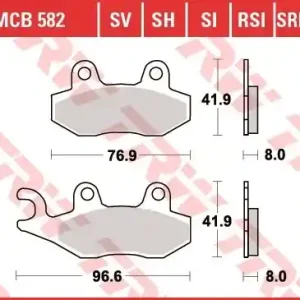 Noutate Set placute frana fata-spate TRW MCB582