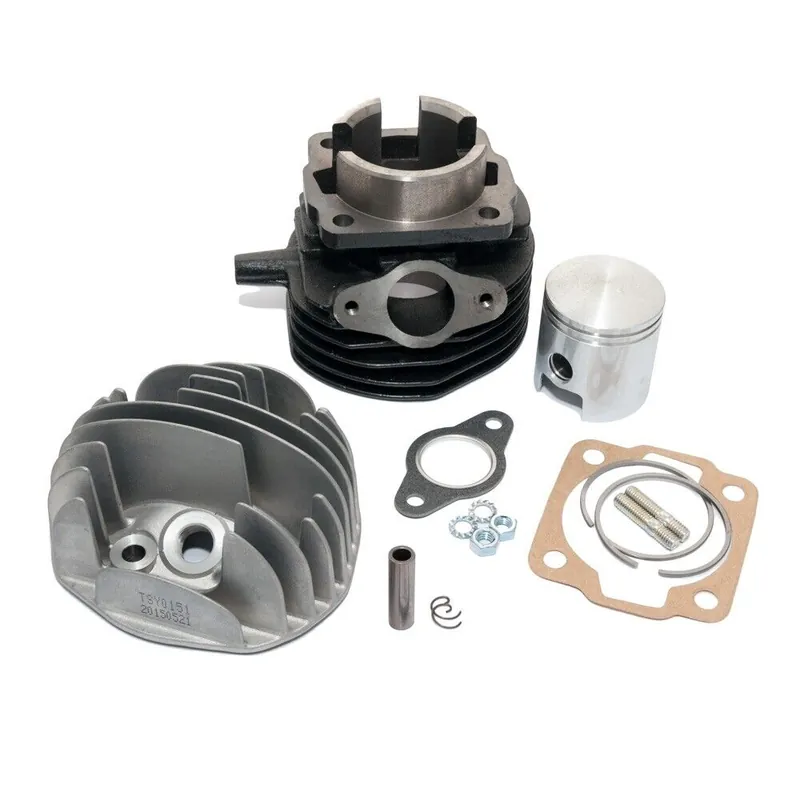 Cumpărături sigure Set motor + chiulasa Ape 50 FL – Ape 50 RST – Vespa 50 S – PK 50 2T AC 80cc – 3 fante D47mm bolt 12 (Top)