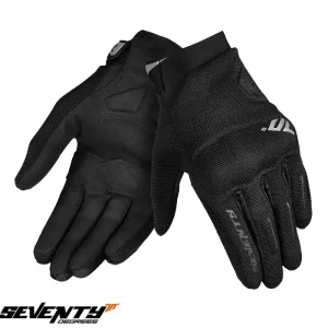Plată securizată Manusi barbati pentru scuter – motocicleta Urban vara Seventy model SD-C40 Asphalt culoare: negru/gri – degete tactile L (9 cm)