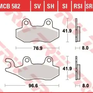 Set placute frana fata-spate TRW MCB582SI Livrare gratuită