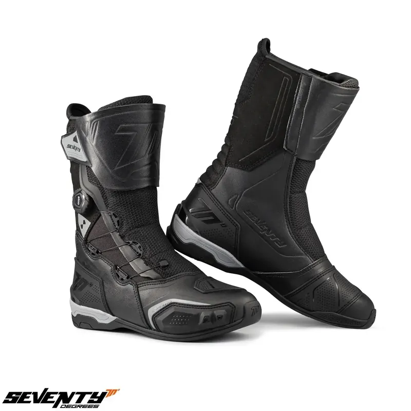 Vezi acum Ghete (cizme) pentru scuter – motocicleta Touring Unisex Seventy model SD-BT9 Gavia culoare: negru Negru 44