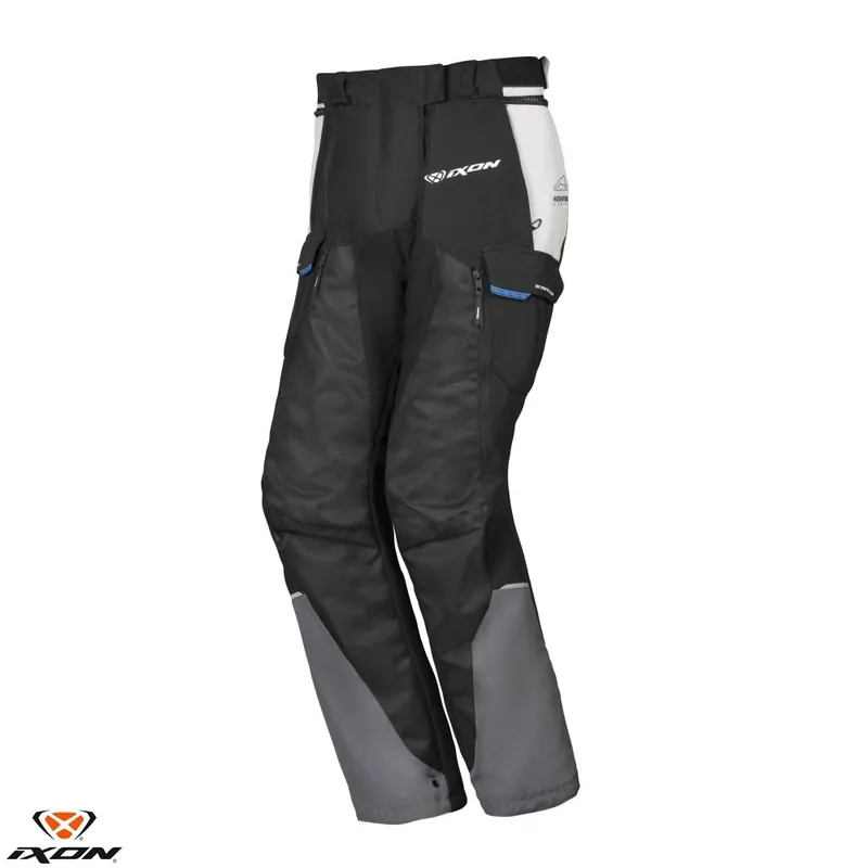 Retur gratuit Pantaloni motociclete femei Touring/Adventure Ixon All season model Balder LS culoare: negru/gri/albastru