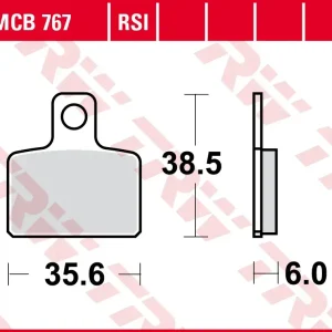 Ultima șansă Set placute frana fata-spate TRW MCB767 – Beta Minitrial 50 – Scorpa SR-SY 125-250 – Sherco Trials 80-290cc
