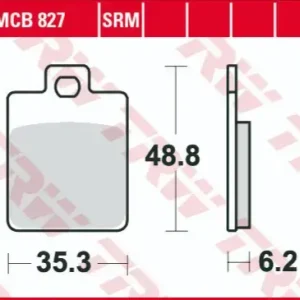 Ieftin Set placute frana TRW MCB827 – CPI GTR – Gilera Runner – Stalker – Piaggio Liberty – NRG – Zip – Free – Vespa ET2 – ET4 – LX 50-400cc