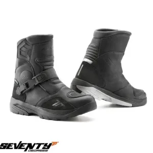 Reduceri Ghete (cizme) pentru scuter – motocicleta Adventure (Touring) Unisex Seventy model SD-BA5 culoare: negru Negru 44