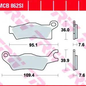 Plată securizată Set placute frana fata-spate TRW MCB862SI – ATV Can Am Outlander – Renegade – Max Turbo – Turbo – X3 450-800-1000cc
