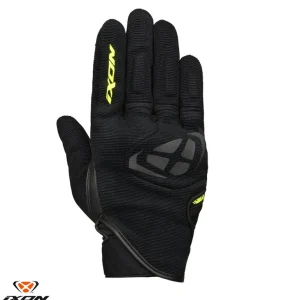 Chilipir Manusi barbati pentru scuter – motocicleta Roadster vara textil/piele Ixon model MIG MS culoare: negru/galben – degete tactile M (8/9)