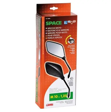 Transport gratuit Set oglinzi universale ATV-uri-motociclete filet 10 mm (M10x1.25) – set 2 bucati (Lampa)