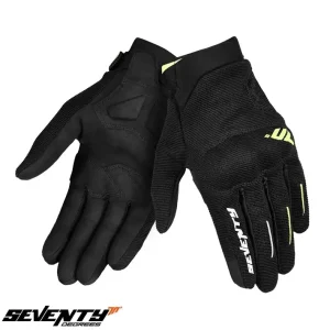Preț redus Manusi barbati pentru scuter – motocicleta Urban vara Seventy model SD-C40 Asphalt culoare: negru/galben fluor – degete tactile XXL (11 cm)