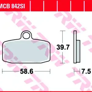 Preț mic Set placute frana TRW MCB842SI – Gas Gas TXT – Huqsvarna TC 85cc – KTM Freeride 250-350cc – Sherco Trial – Yamaha YZ 85cc