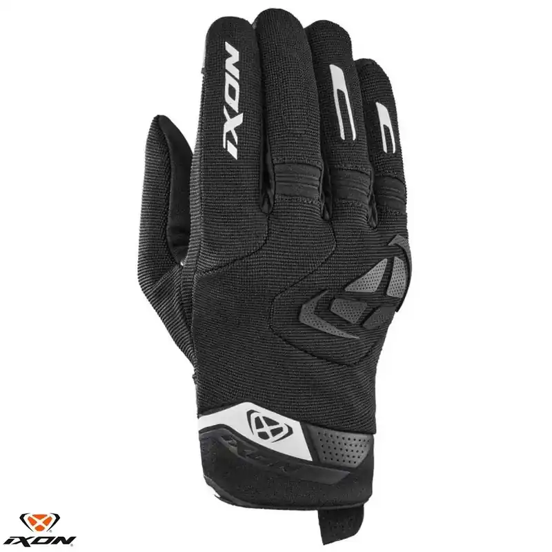 Livrare gratuită Manusi barbati pentru scuter – motocicleta Roadster vara textil/piele Ixon model MIG 2 MS culoare: negru/alb – degete tactile 3XL (13/14)