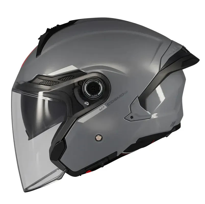 Casca open face pentru scuter – motocicleta MT Cosmo SV A2 gri lucios (ochelari soare integrati) XL (61/62cm) Plată securizată