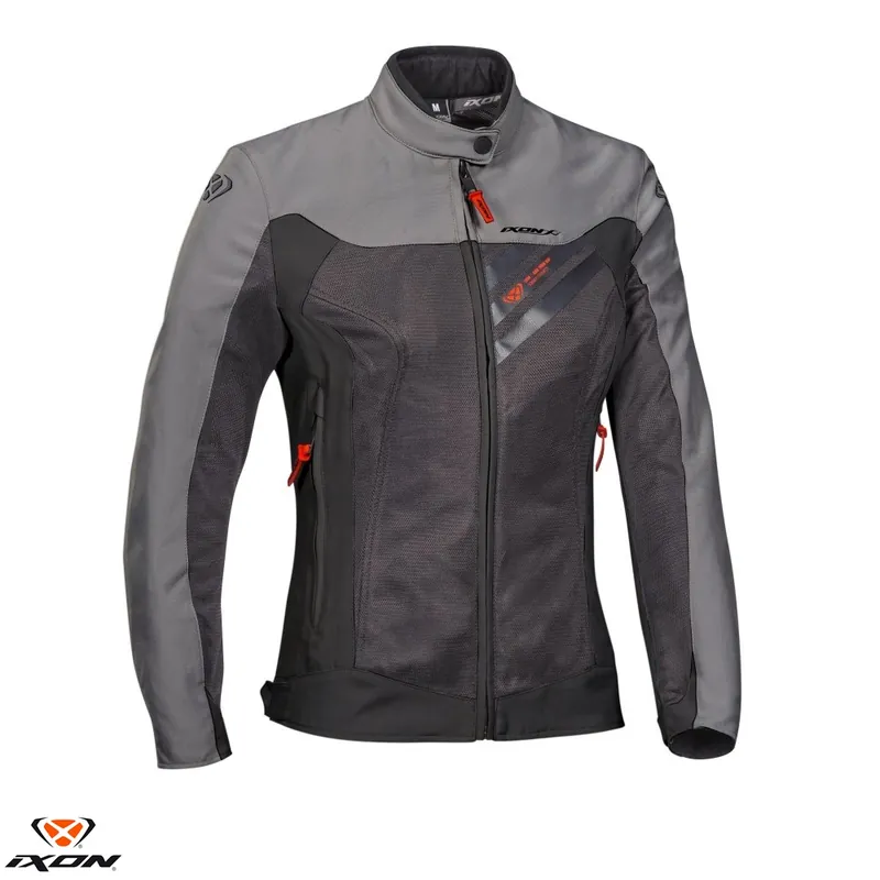 Vezi acum Geaca (jacheta) femei pentru scuter – motocicleta Racing/Roadster Ixon vara model Orion LS culoare: antracit/gri/rosu Antracit/gri/rosu XS