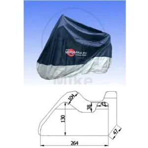 Husa moto exterior 1000cc – (albastru/gri) – motociclete peste 1000cc Premium