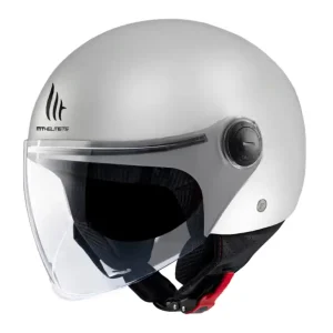 Casca open face pentru scuter – motocicleta MT Street S A0 alb lucios – omologare noua ECE 22.06 S (55/56cm) Plată securizată