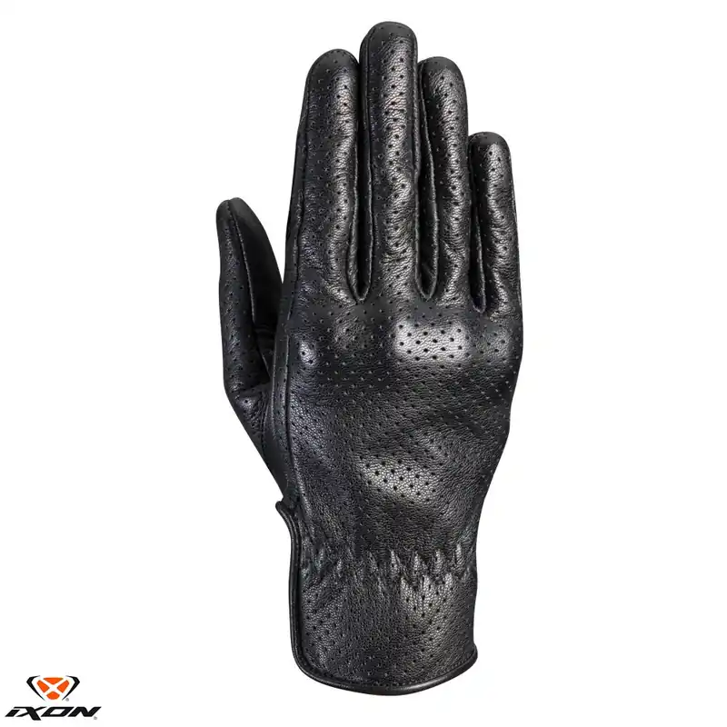 Manusi femei pentru scuter – motocicleta Urban/heritage vara piele Ixon model RS Nizo Air LS culoare: negru – degete tactile S (7/8) Cel mai vândut