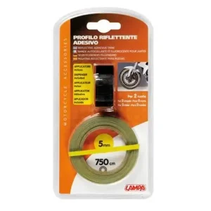 Expediere rapidă Dunga (banda) adeziva galbena pentru roata (janta) cu adaptor (latime: 5 mm; lungime: 750 cm)