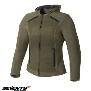 Geaca (jacheta) femei pentru scuter – motocicleta Urban/Touring Seventy vara/iarna model SD-JC75 culoare: verde military Verde military XXL Ofertă specială