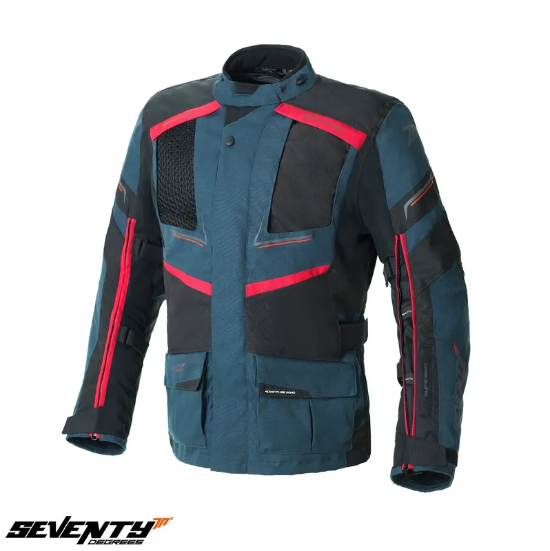 Geaca (jacheta) barbati pentru scuter – motocicleta Urban/Touring Seventy iarna model SD-JT81 Navy culoare: albastru/negru/rosu Albastru/negru/rosu S Preț redus