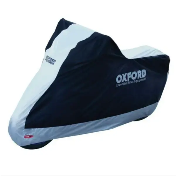 Reducere de preț Husa motociclete exterior Oxford Aquatex (gri-negru) – marime: L – waterproof