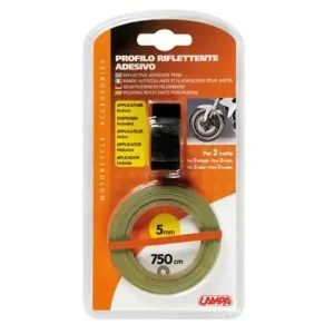 Dunga (banda) adeziva portocalie pentru roata (janta) cu adaptor (latime: 5 mm; lungime: 750 cm) Lichidare de stoc