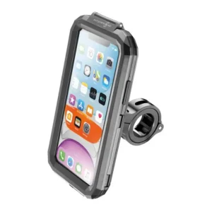 Suport telefon Interphone model Armor – carcasa universala – montaj pe ghidon – waterproof – diagonala maxima smartphone: 5.8 inch Nu rata