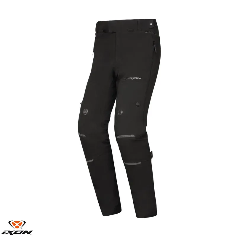 Pantaloni pentru scuter – motocicleta barbati Touring/Adventure Ixon All season model M-SKD MS culoare: negru (pantaloni laminati; waterproof pe exterior) L Cumpără online