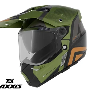 Casca adventure/touring/off road pentru scuter – motocicleta Axxis model Wolf DS Hydra B6 verde mat – tip viziera: MT-V-20 S (55/56cm) Vezi acum