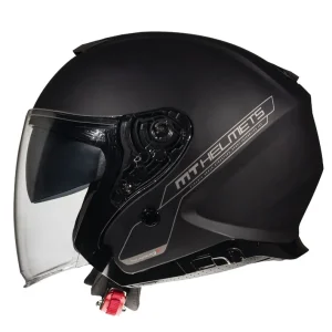 Casca open face pentru scuter – motocicleta MT Thunder III SV Jet A1 negru mat (ochelari soare integrati) – tip MT-V-19 S (55/56cm) Retur gratuit
