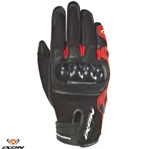 Manusi barbati pentru scuter – motocicleta Roadster vara piele/textil Ixon model RS Rise Air MS culoare: negru/rosu – degete tactile 2XL (11/12) Disponibil imediat