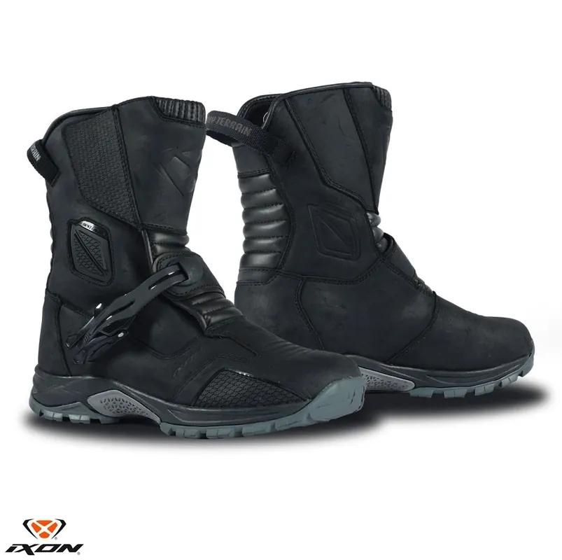 Preț promoțional Ghete (cizme) pentru scuter – motocicleta Touring/Adventure barbati All Season Ixon model Klay WP MS culoare: negru (100% waterproof) 42
