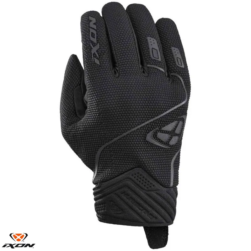 Manusi barbati pentru scuter – motocicleta Roadster vara Ixon model Hurricane 2 MS culoare: negru – degete tactile S (7/8) Reducere de preț