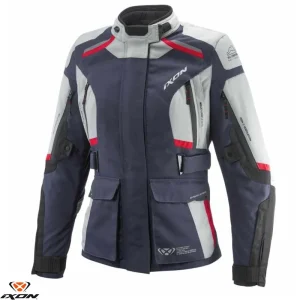 Plată sigură Geaca (jacheta) femei pentru scuter – motocicleta Touring/Adventure Ixon All season model Midgard LS culoare: gri/navy/negru Gri/navy/negru S