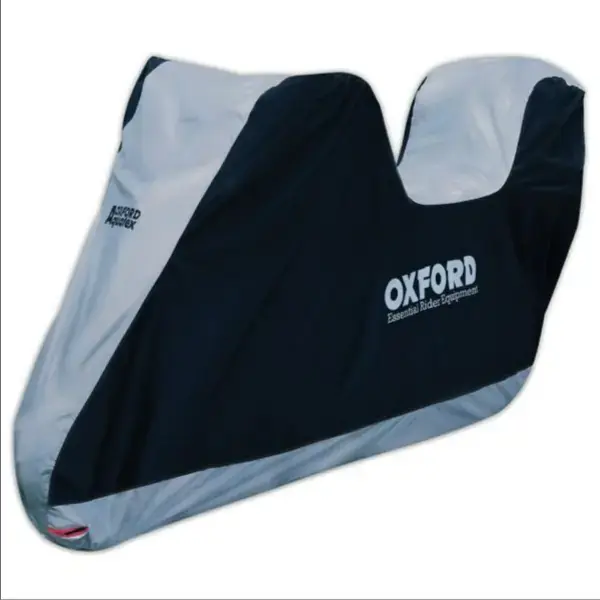 Husa scutere-motociclete exterior Oxford Aquatex (gri-negru) – marime: L – waterproof (pentru modele echipate cu parbriz si cutie) Bestseller