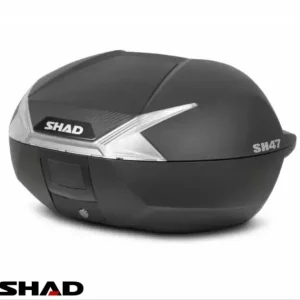 Cel mai bun preț Cutie portbagaj (topcase) Shad model SH47 culoare: negru (volum: 47 litri) – include placa de montaj