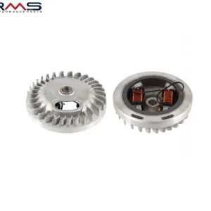 Plată sigură Magnetou (stator aprindere) complet moped Piaggio Boss – Boxer – Ciao – Grillo – Si – Super Bravo 2T AC 50cc (modelele cu platina – 6V)