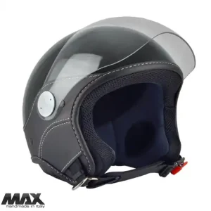 Preferatul clienților Casca open face pentru scuter – motocicleta (demi-jet) Max Helmets model DJ06 LS Vision (V2B) culoare: negru lucios (002) – 100% MADE IN ITALY M (57/58cm)