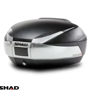 Cutie portbagaj (topcase) Shad model SH48 culoare: negru/titanium (volum: 48 litri) – include placa de montaj Retur ușor