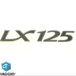Emblema scris „LX 125” originala Vespa LX 4T AC 125cc – montaj lateral Bestseller