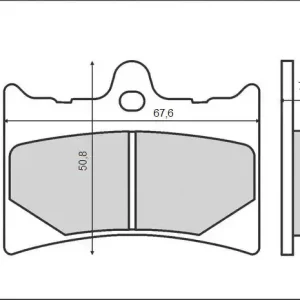 Set placute frana FT3031 – Aprilia AF1 – RS 125cc – Benelli Devil – Spring 50-125cc KTM MX – GS – Enduro 125-600cc Ieftin
