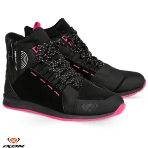 Livrare expres Ghete pentru scuter – motocicleta Urban femei All Season Ixon model Freaky WP LS culoare: negru/fuchsia (roz) (100% waterproof) 38
