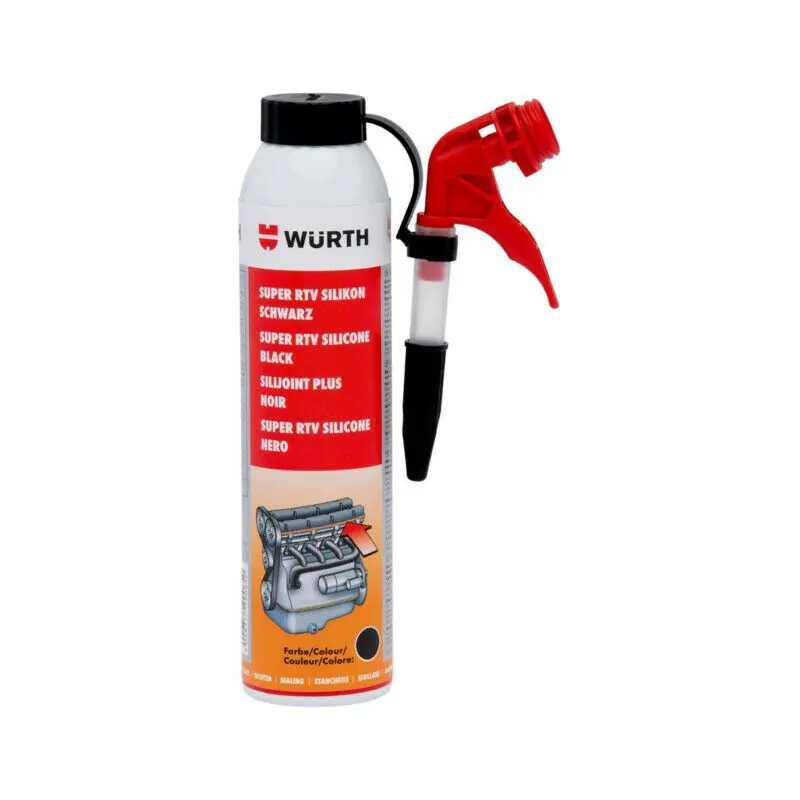 Ofertă exclusivă Silicon negru etansare Wurth Super RTV Silicon 200ml