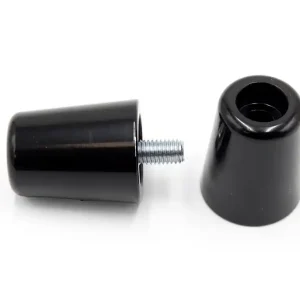 Reducere de preț Set capete ghidon (contragreutati) negre – Kawasaki ER 500 Twister – ER-6F 650 – KLE Versys – ZR – ZX-R Ninja 600-1200