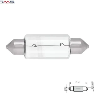 Cel mai bun preț Bec 12V 18W T15x44 tip halogen (dimensiuni: 41 x 15 mm) – lumina alba