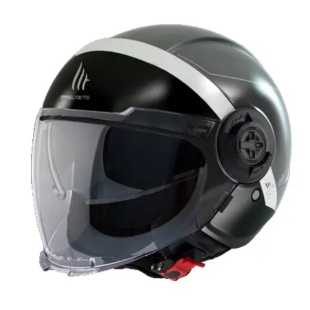 Casca pentru scuter – motocicleta MT Viale SV S 68 Unit D2 gri mat (ochelari soare integrati) (open face) – omologare noua ECE 22.06 M (57/58cm) Calitate înaltă