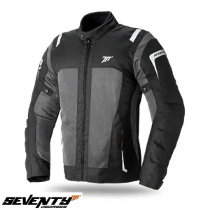 Geaca (jacheta) barbati pentru scuter – motocicleta Touring Seventy vara model SD-JT44 culoare: negru/gri Negru/gri L Reducere