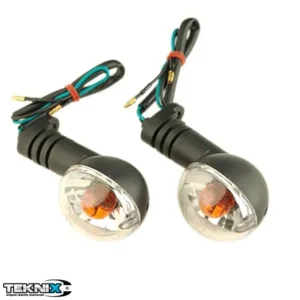 Popular Set semnalizari transparente MBK X-Limit – Peugeot Ludix Blaster – One – XP6 – Yamaha DT 2T 50cc – E-Mark (omologate)